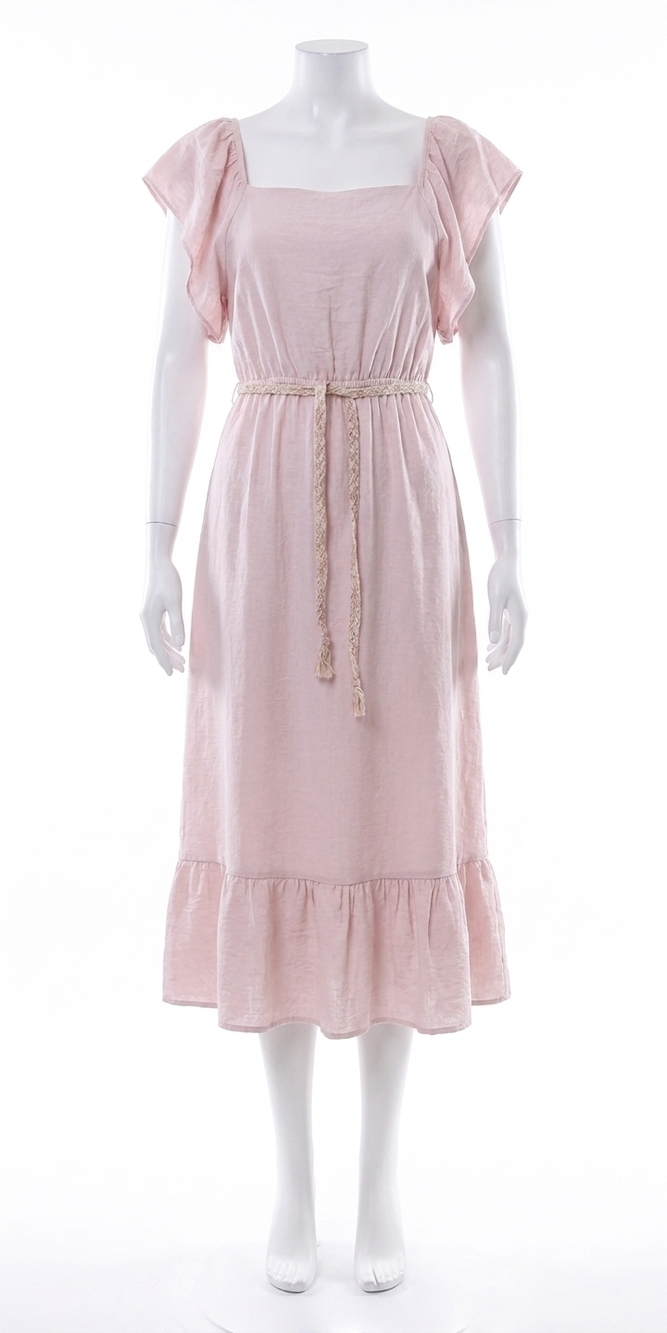 NEW GIGI MODA latera midi dress in pink